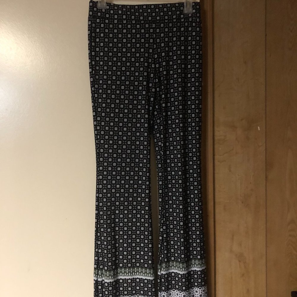 BCX slacks , black , white and green , Size : L